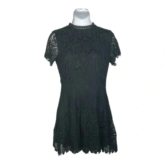 Altar’d State Black Lace Dress Small - Picture 4 of 8